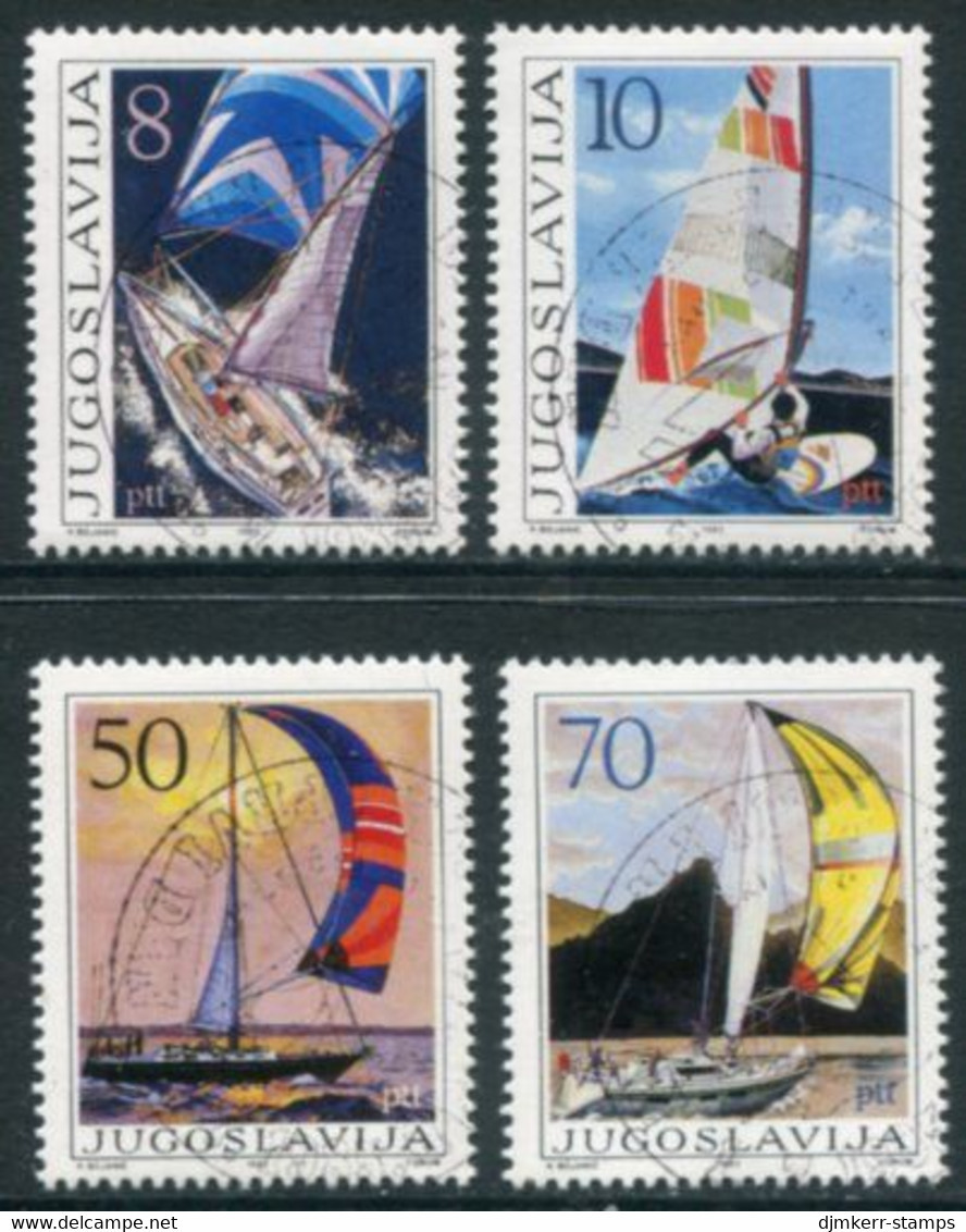 YUGOSLAVIA 1985 Nautical Tourism Used.  Michel 2115-18 - Used Stamps