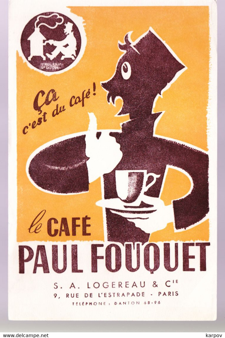 BUVARD  - CAFÉ PAUL FOUQUET - Café & Thé