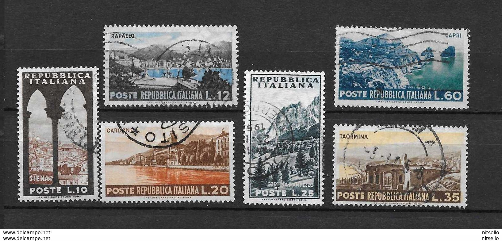 LOTE 1610  ///   (C025) ITALIA 1953 - SERIE COMPLETA        ¡¡¡¡¡¡ LIQUIDATION !!!!!! - Usados