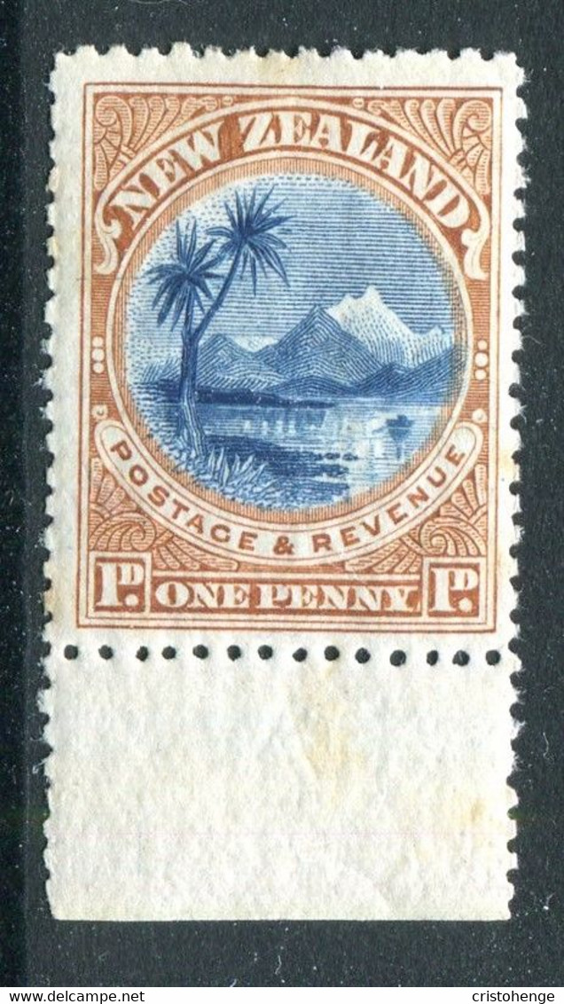 New Zealand 1898 Pictorials - No Wmk. - 1d Lake Taupo HM (SG 247) - Tones - Unused Stamps