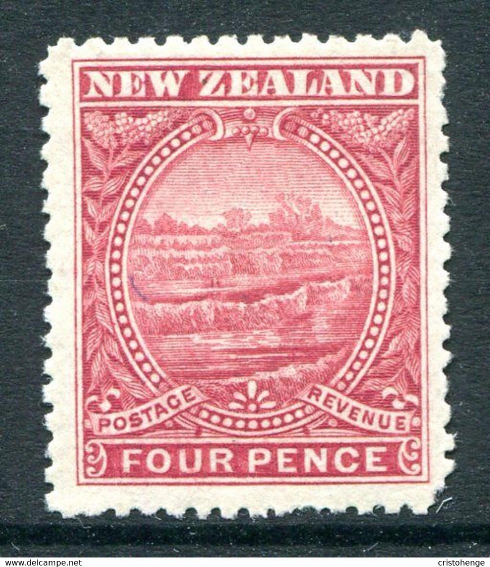 New Zealand 1898 Pictorials - No Wmk. - 4d White Terrace HM (SG 252) - Nuovi