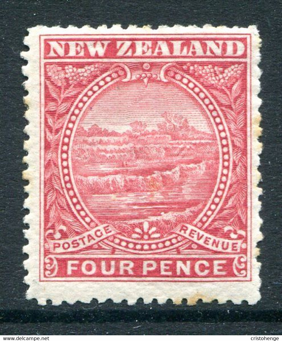 New Zealand 1898 Pictorials - No Wmk. - 4d White Terrace HM (SG 252) - Ungebraucht