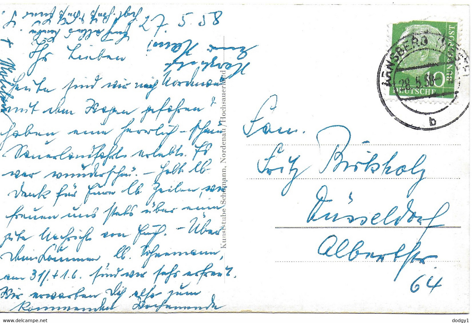 NORDENAU, GERMANY. Circa 1958  USED POSTCARD   Gv1 - Schmallenberg