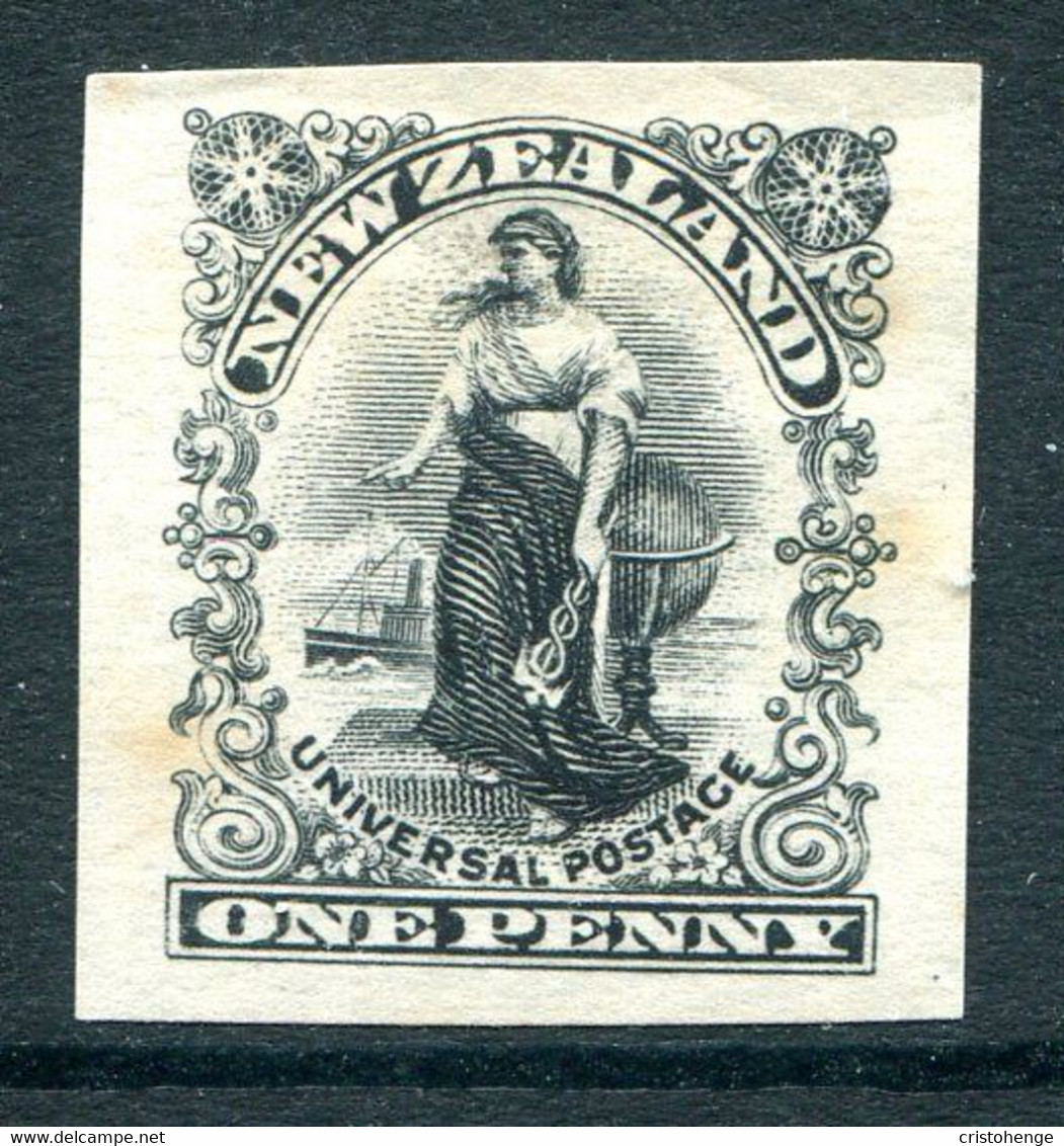 New Zealand 1901 Universal Penny Postage Black Proof (SG 277 Variety) - Tones - Ungebraucht