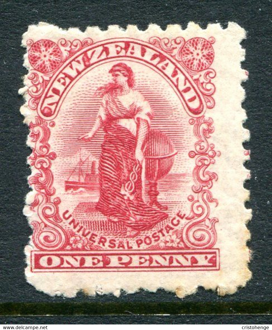 New Zealand 1901 Universal Penny Postage - Pirie Paper - P.11 - 1d Carmine HM (SG 278) - Neufs