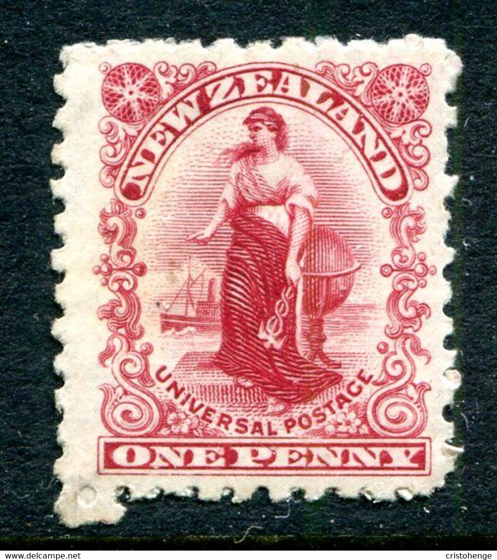 New Zealand 1901 Universal Penny Postage - Pirie Paper - P.11 - 1d Carmine HM (SG 278) - Unused Stamps