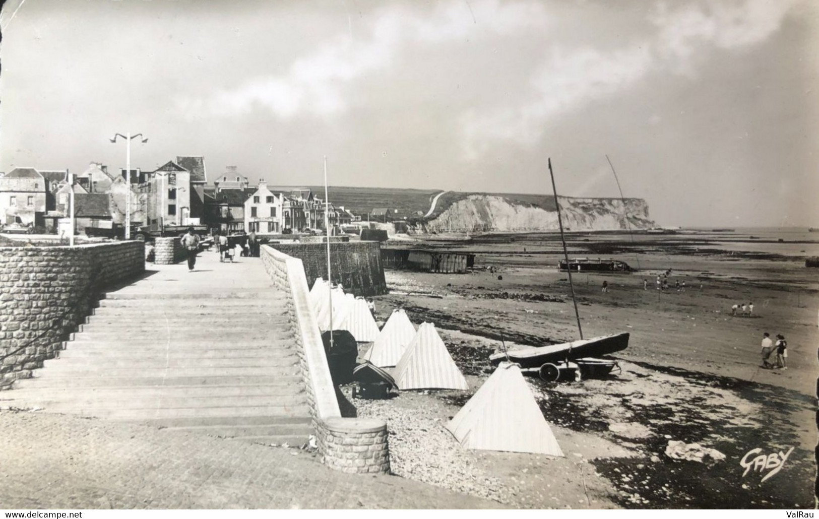 Carte Postale Photo - Arromanches, Digue Et Plage - Arromanches