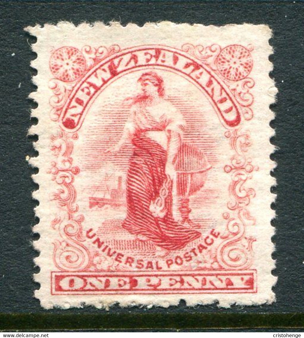 New Zealand 1904 Universal - Dot Plates - Cown Paper - P.14 - 1d Rose-carmine HM (SG 349) - Nuovi