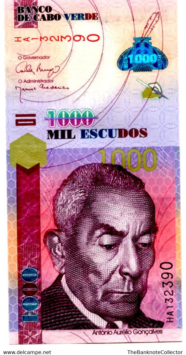 Cape Verde 1000 Escudos 2007 UNC P-70 - Cape Verde