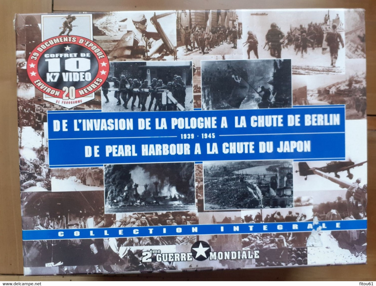 Coffret De 10 K7 VIDEO 2° Guerre Mondiale  1939  1945 - Histoire