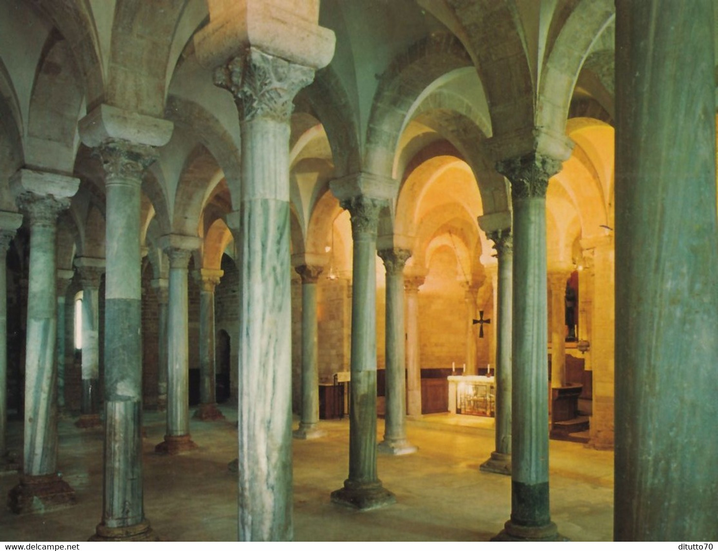 Trani - Cattedrale Romanica - Cripta Trasversale - Formato Grande Non Viaggiata – FE390 - Trani