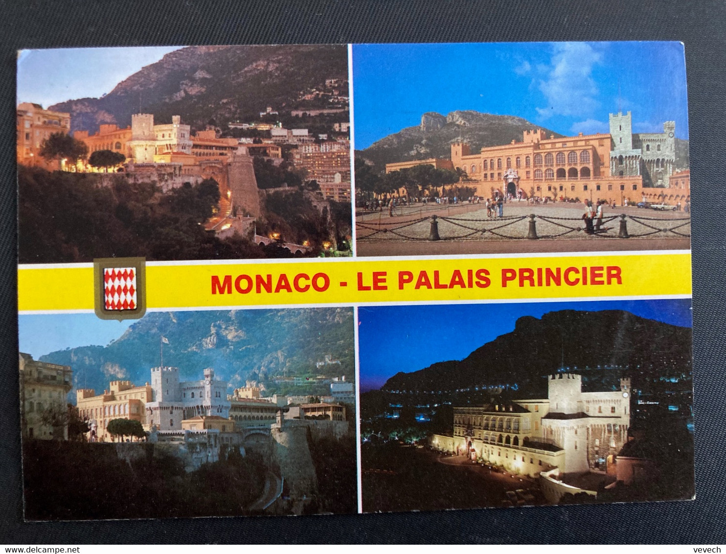 CP LE PALAIS PRINCIER TP 0,90 + 0,60 + 0,50 OBL.MEC.6-3 1989 MONTE CARLO - Lettres & Documents