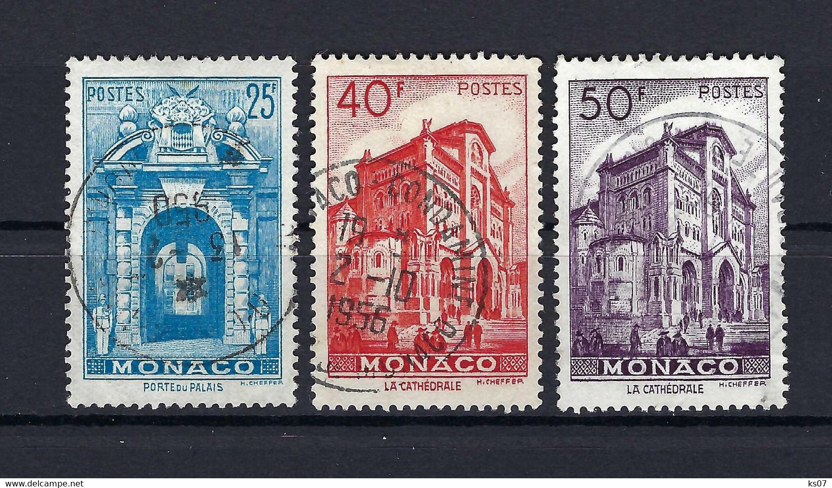 Monaco Mi.411-413 Gestempelt - Usati