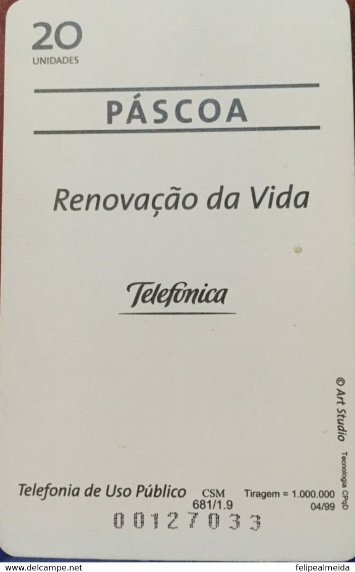 Phone Card Manufactured By Telefonica In 1999 - In Celebration Of Easter. - Kultur