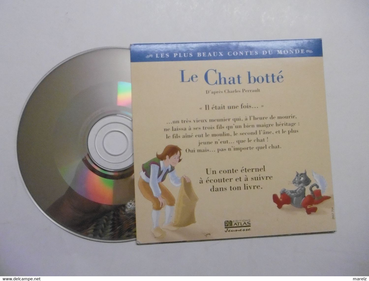 CD Enfants Contes Fables Et Légendes - Le Chat Botté Raconté Par Marlène JOBERT Editions ATLAS Jeunesse - Niños