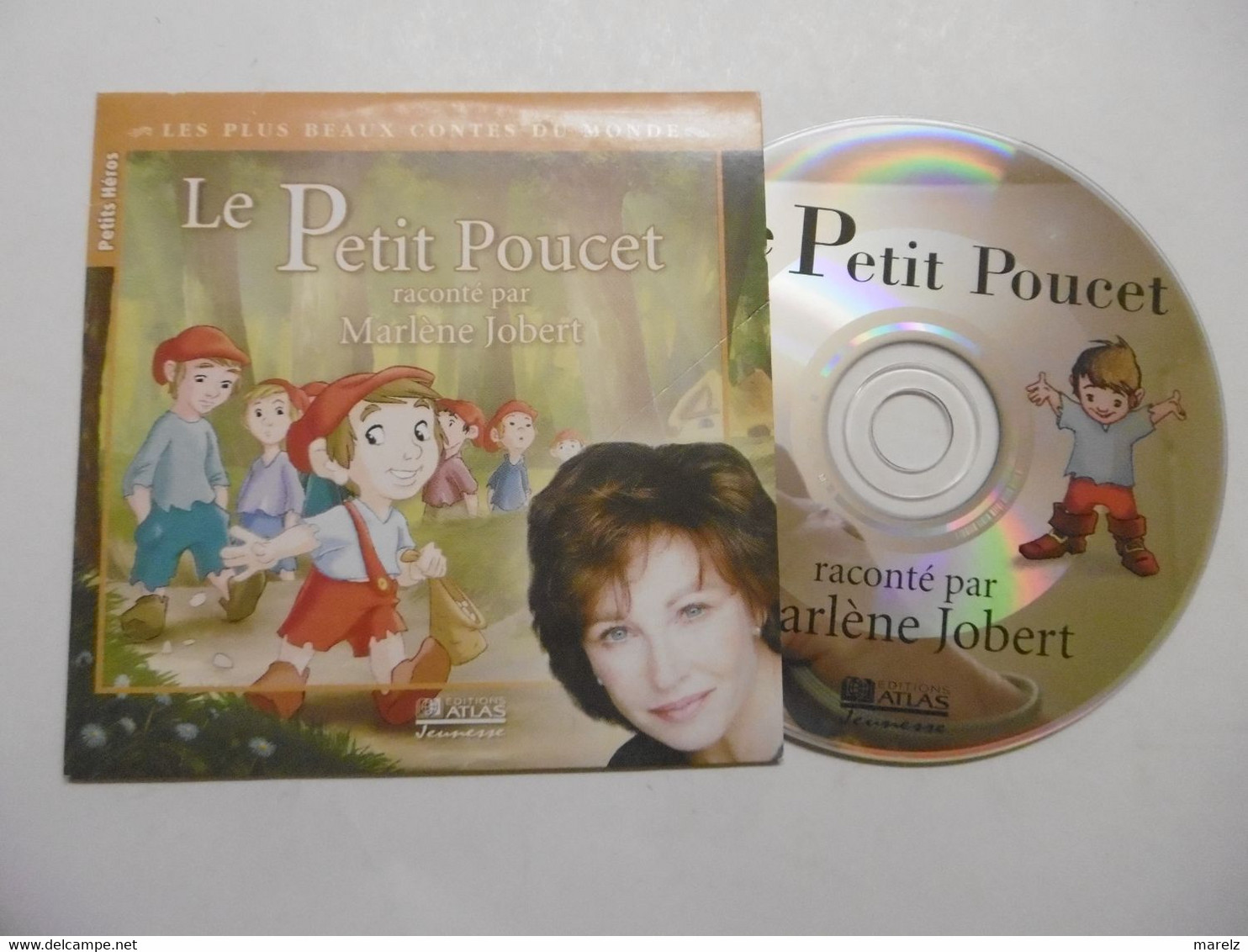 CD Enfants Contes Fables Et Légendes - Le Petit POUCET Raconté Par Marlène JOBERT Editions ATLAS Jeunesse - Kinderen