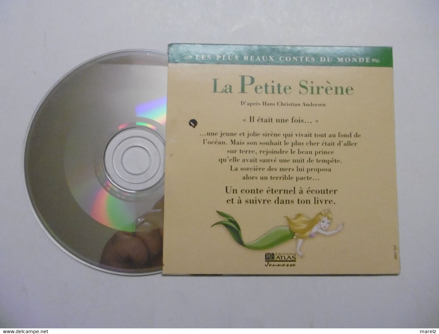 CD Enfants Contes Fables Et Légendes : La Petite Sirène Raconté Par Marlène JOBERT Editions ATLAS Jeunesse - Bambini