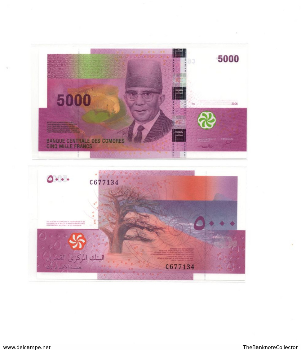 Comores 5000 Francs 2006 P-18 UNC - Comoros