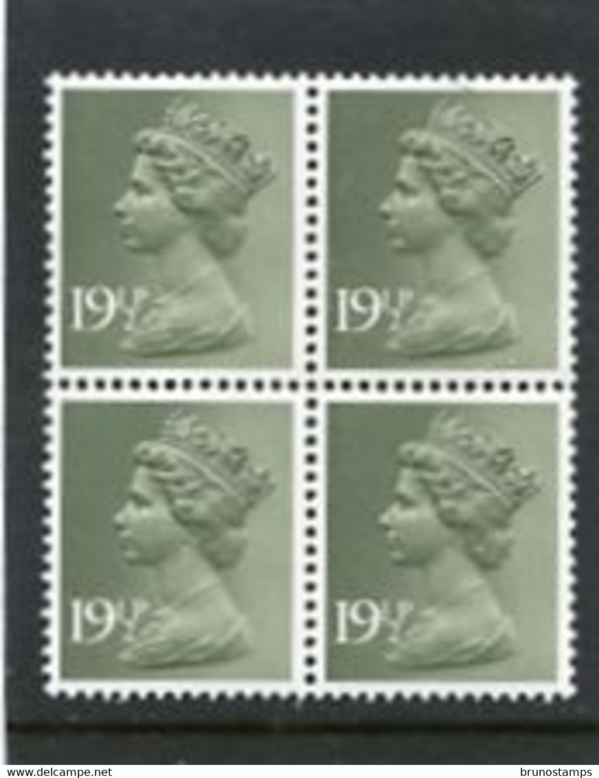 GREAT BRITAIN - 1982  MACHIN  19 1/2p  BLOCK OF 4  MINT NH  SG X957 - Ohne Zuordnung