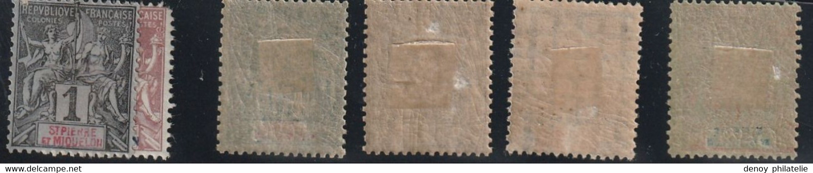 Saint Pierre Et Miquelon Série 59 A 71 Avec Charnière * 71 Et 68 Avec Adhérence Et 59 60 Deuxième Choix - Unused Stamps