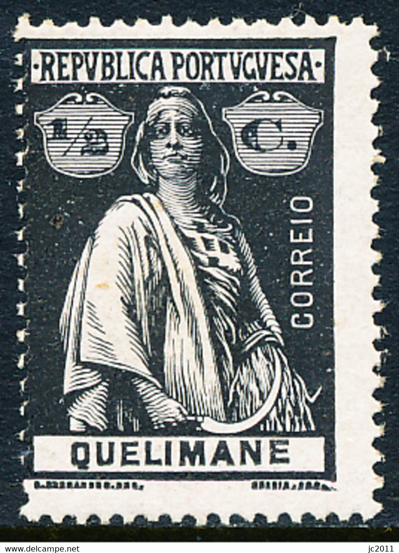 Mozambique / Quelimane - 1914 - Ceres - 1/2 - Chalky Paper - MNH - Quelimane