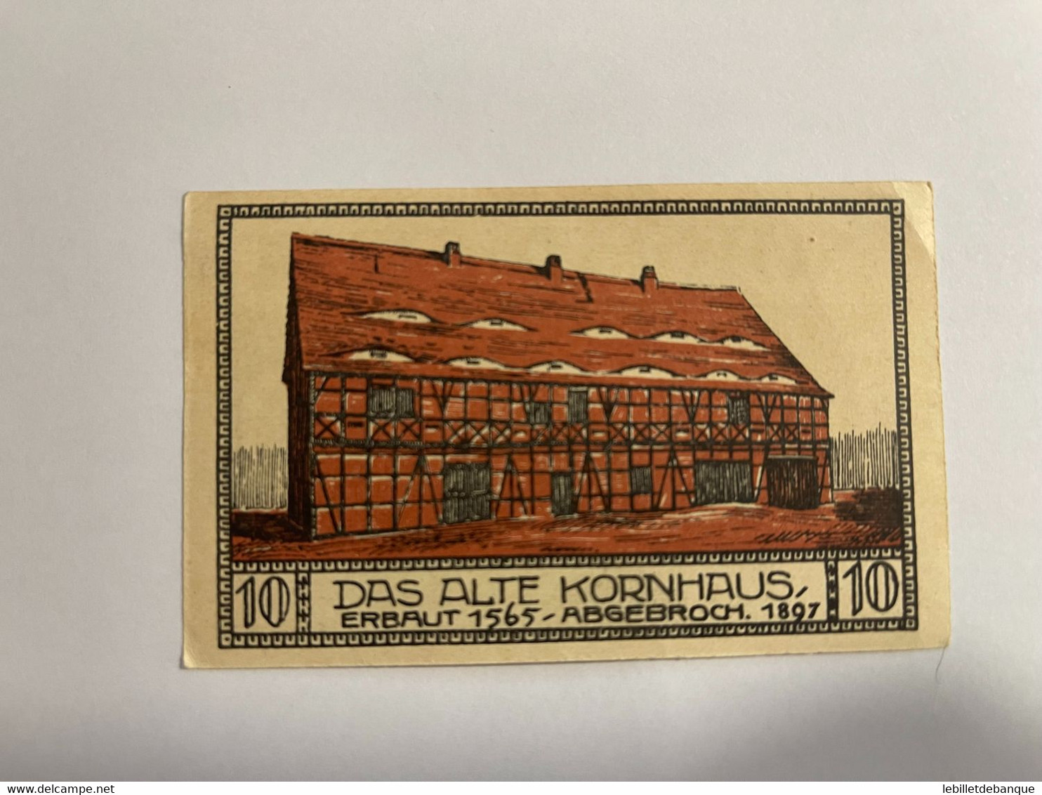 Allemagne Notgeld Bitterfeld 10 Pfennig - Collections