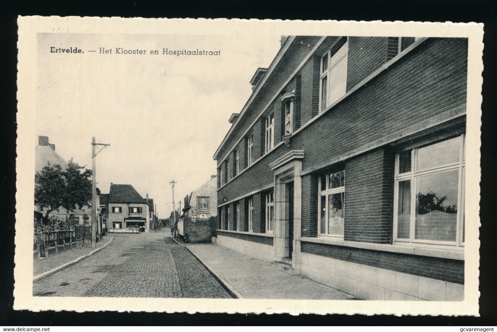 ERTVELDE HET KLOOSTER EN HOSPITAALSTRAAT    2 SCANS - Evergem