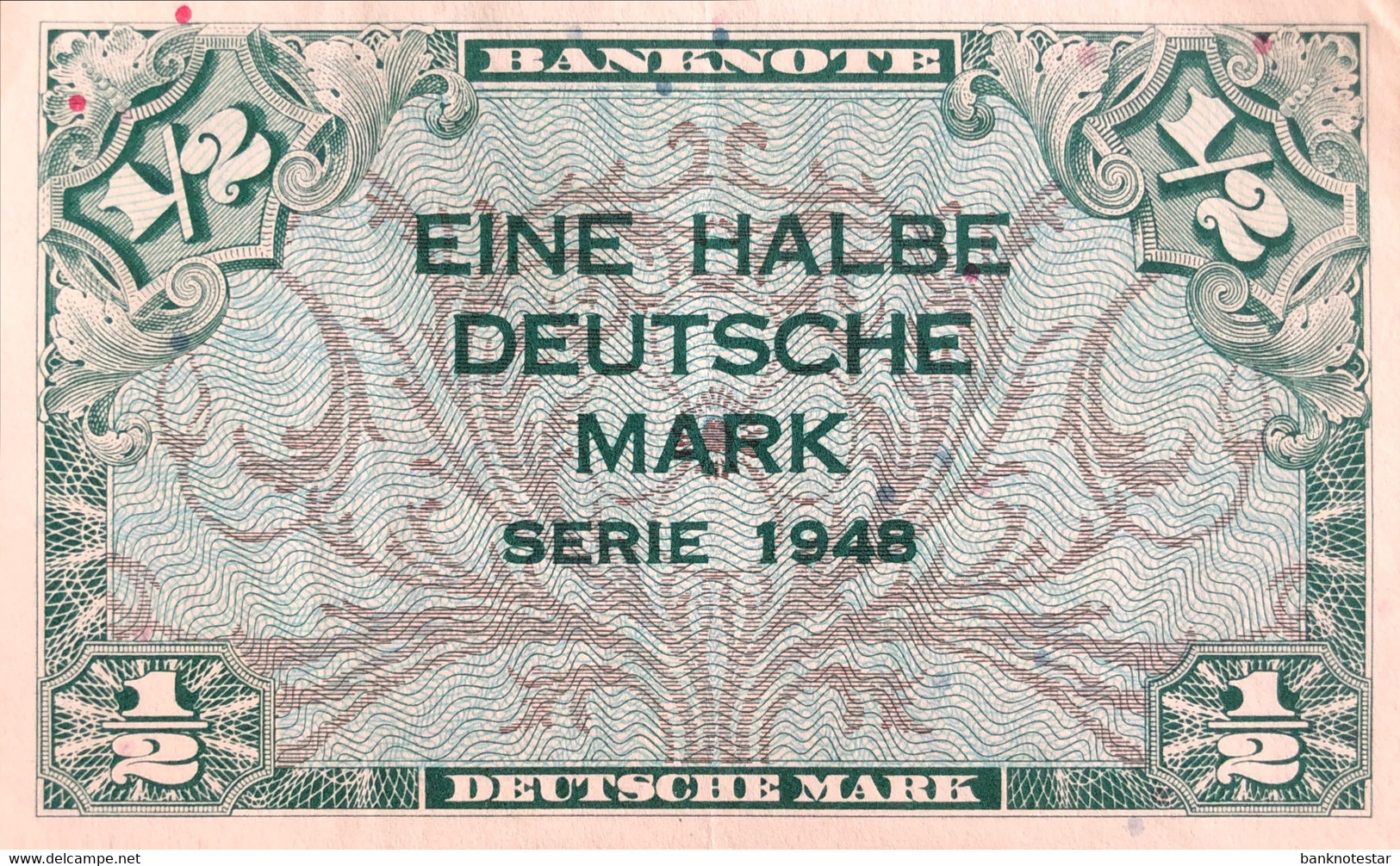 Germany Federal Republic 1/2 Mark, P-1a/Ro.230/WBZ-1 (1948) - Extremely Fine - 1/2 Mark