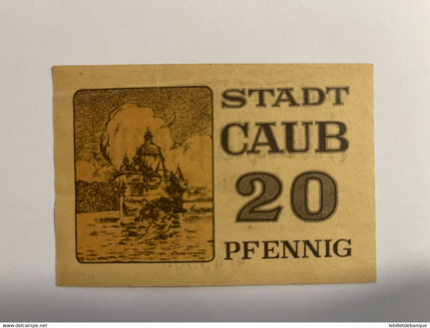 Allemagne Notgeld Caub 20 Pfennig - Collections