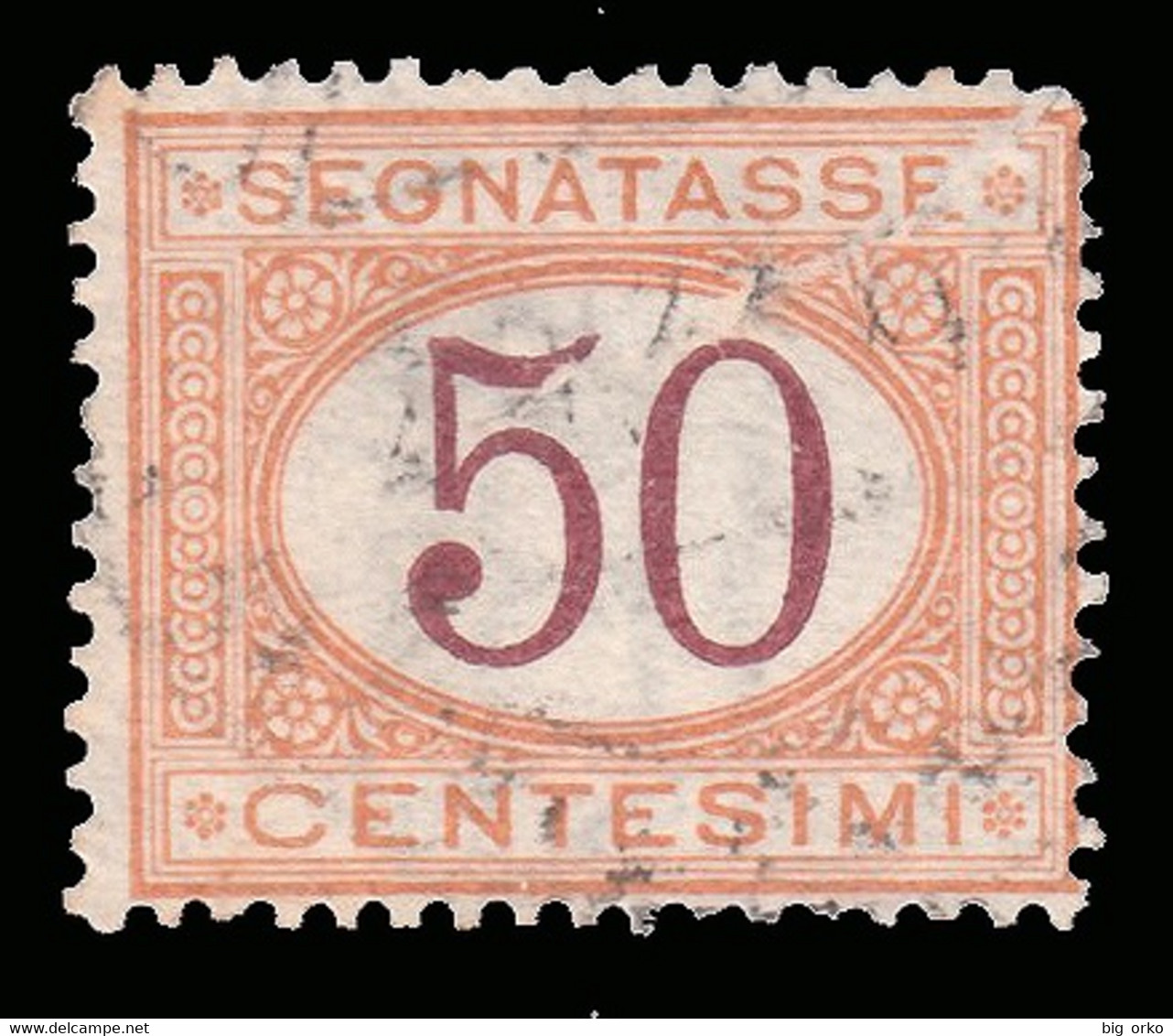 Italia Regno - Segnatasse 50 C. Arancio E Carminio (usato) - 1890/94 - Strafport