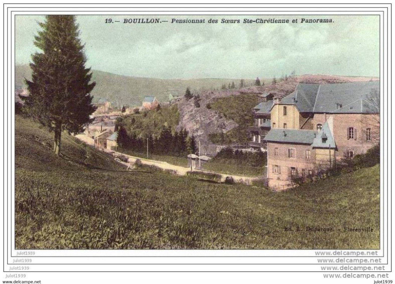 BOUILLON ..-- CHATEAU MARIQUE . Pensionnat Des Soeurs Ste - Chrétienne Et Panorama . SUPERBE !!!!! - Bouillon