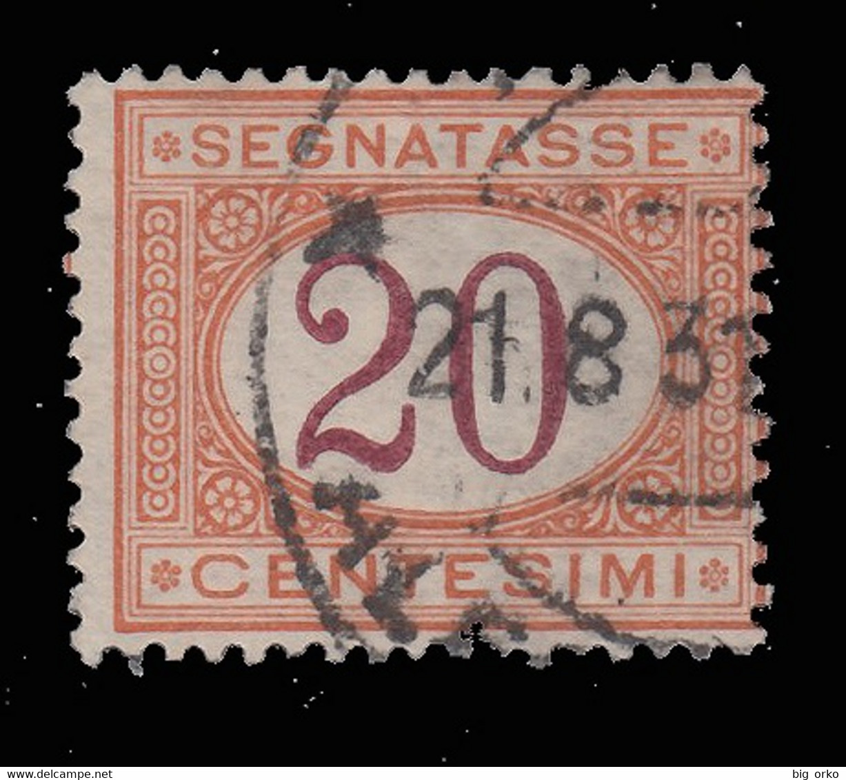 Italia Regno - Segnatasse 20 C. Arancio E Carminio (usato) - 1890/94 - Taxe