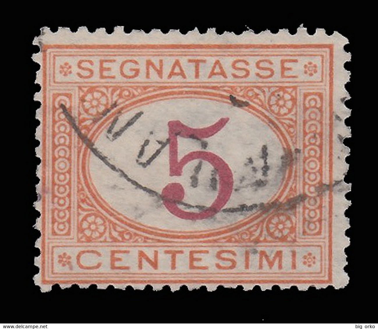 Italia Regno - Segnatasse 5 C. Arancio E Carminio (usato) - 1890/94 - Strafport