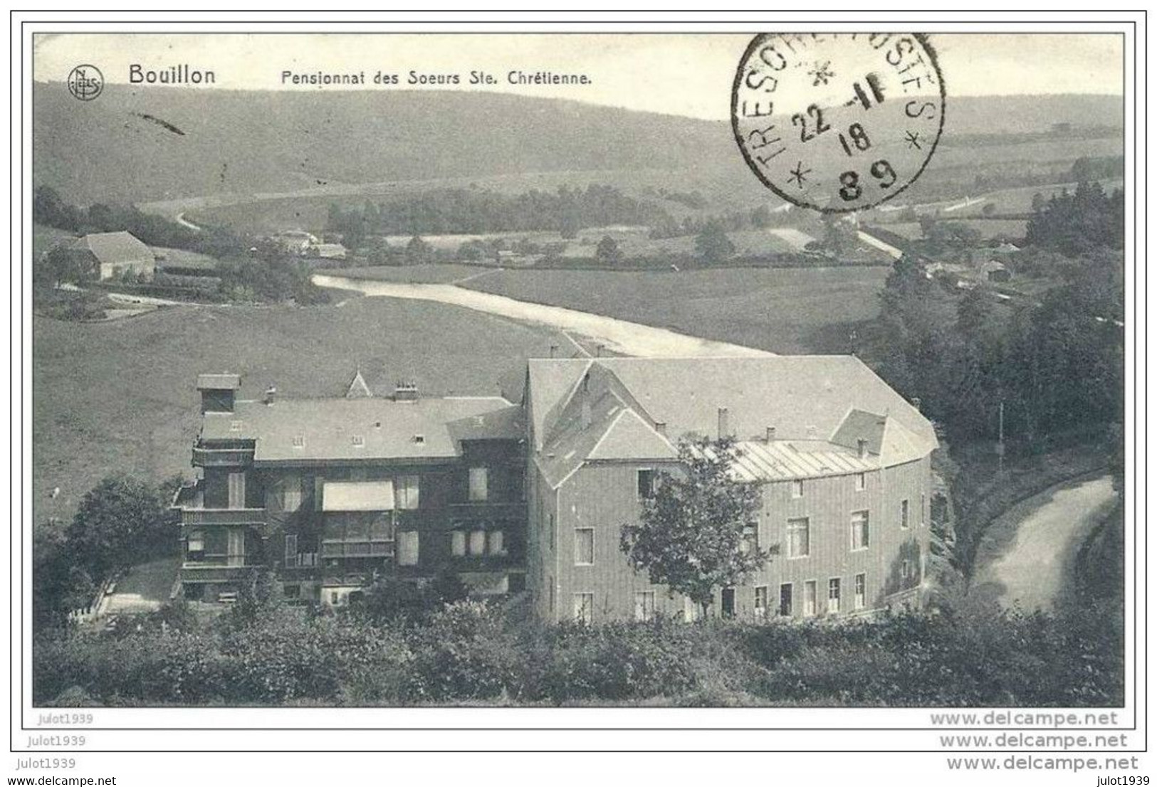 BOUILLON ..-- CHATEAU MARIQUE  . MILITARIA . Pensionnat   " Sainte - Chrétienne" . Voir Cachets Postal 89 Au Verso . - Bouillon