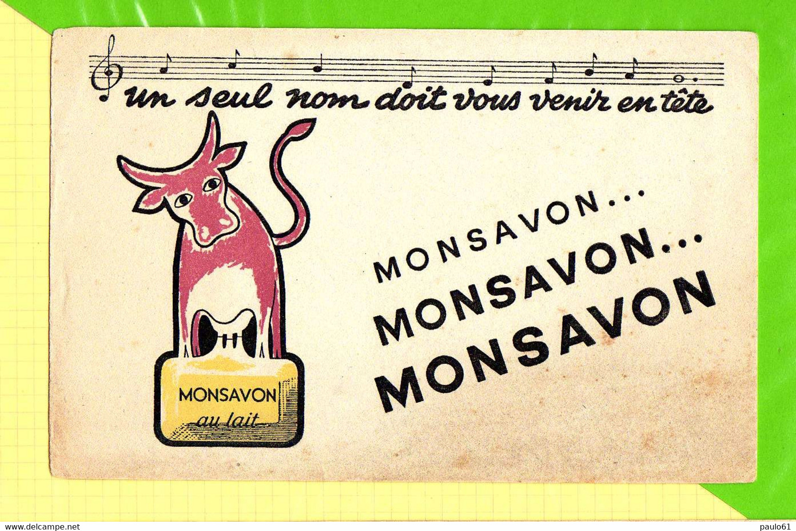 BUVARD &amp; Blotter Paper: Monsavon Au Lait Vache - Parfum & Kosmetik