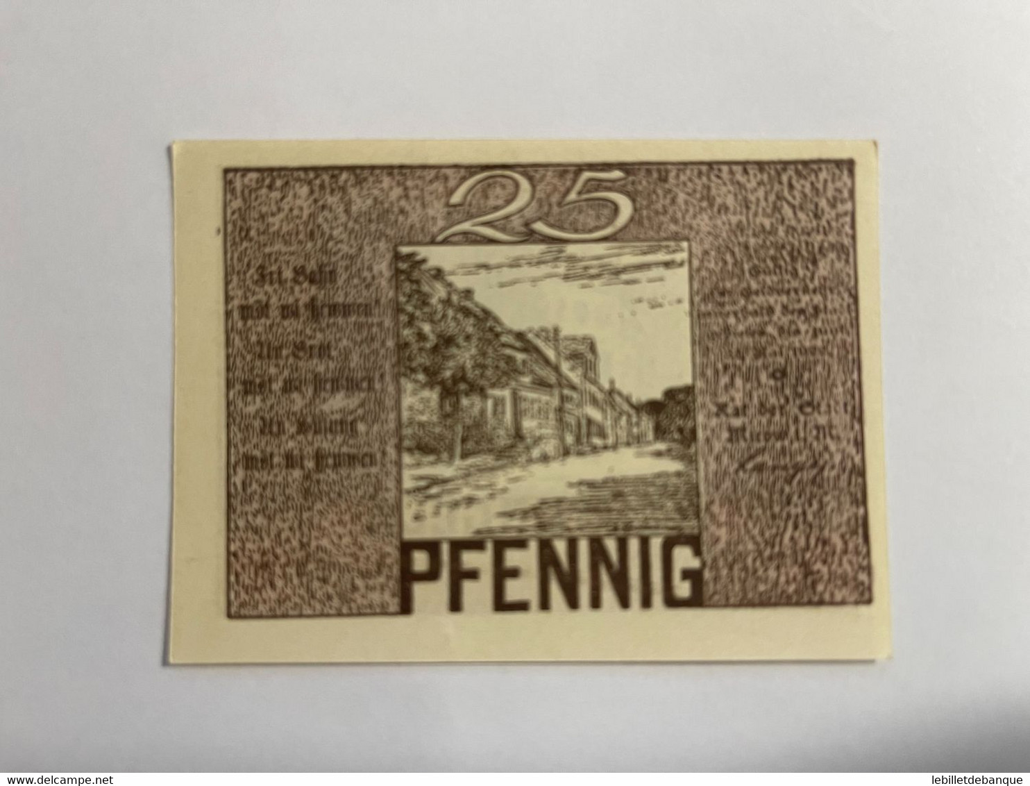 Allemagne Notgeld Mirow 25 Pfennig - Collections