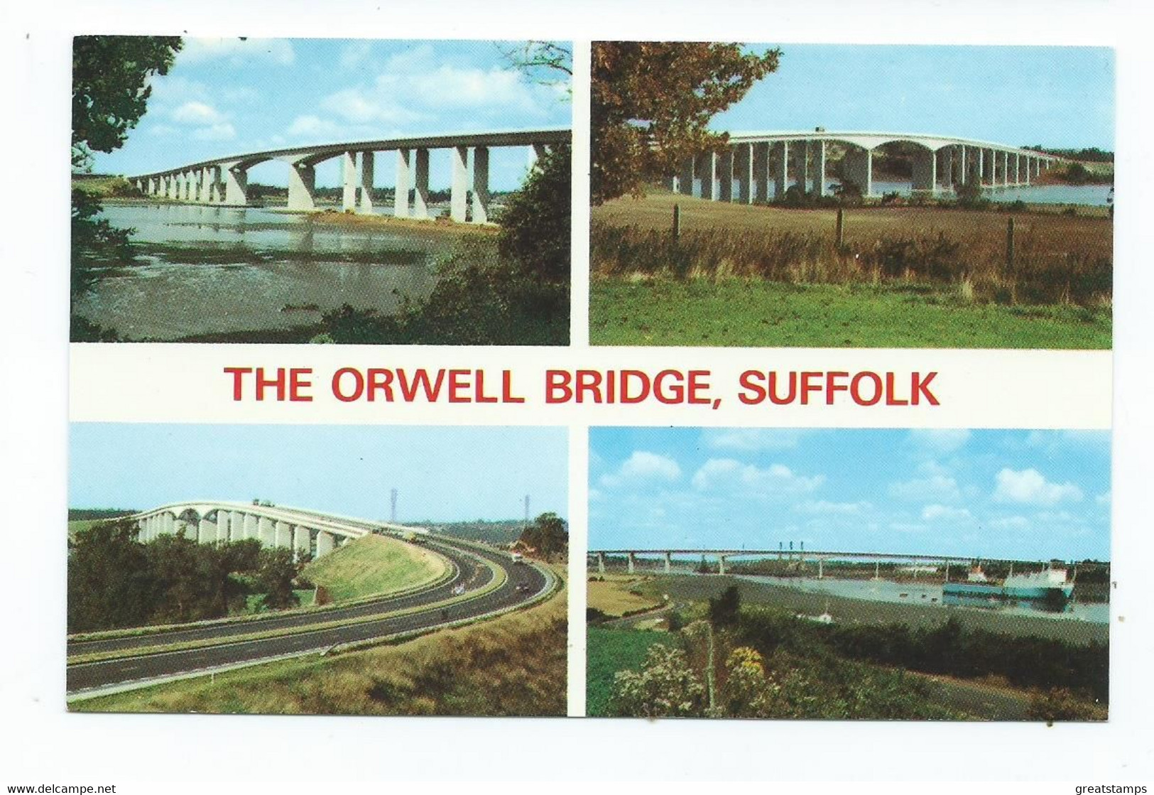 Suffolk Ipswich Orwell Bridge Dennis Unused Multiview - Ipswich