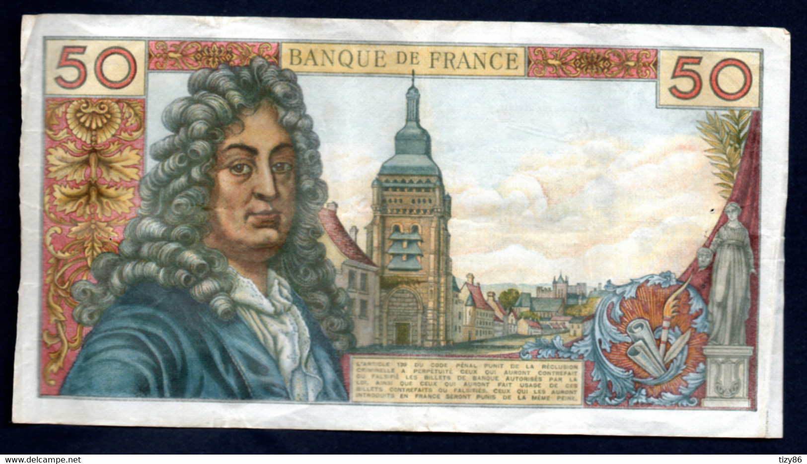 Banconota Francia 1965 50 Franchi - Zonder Classificatie