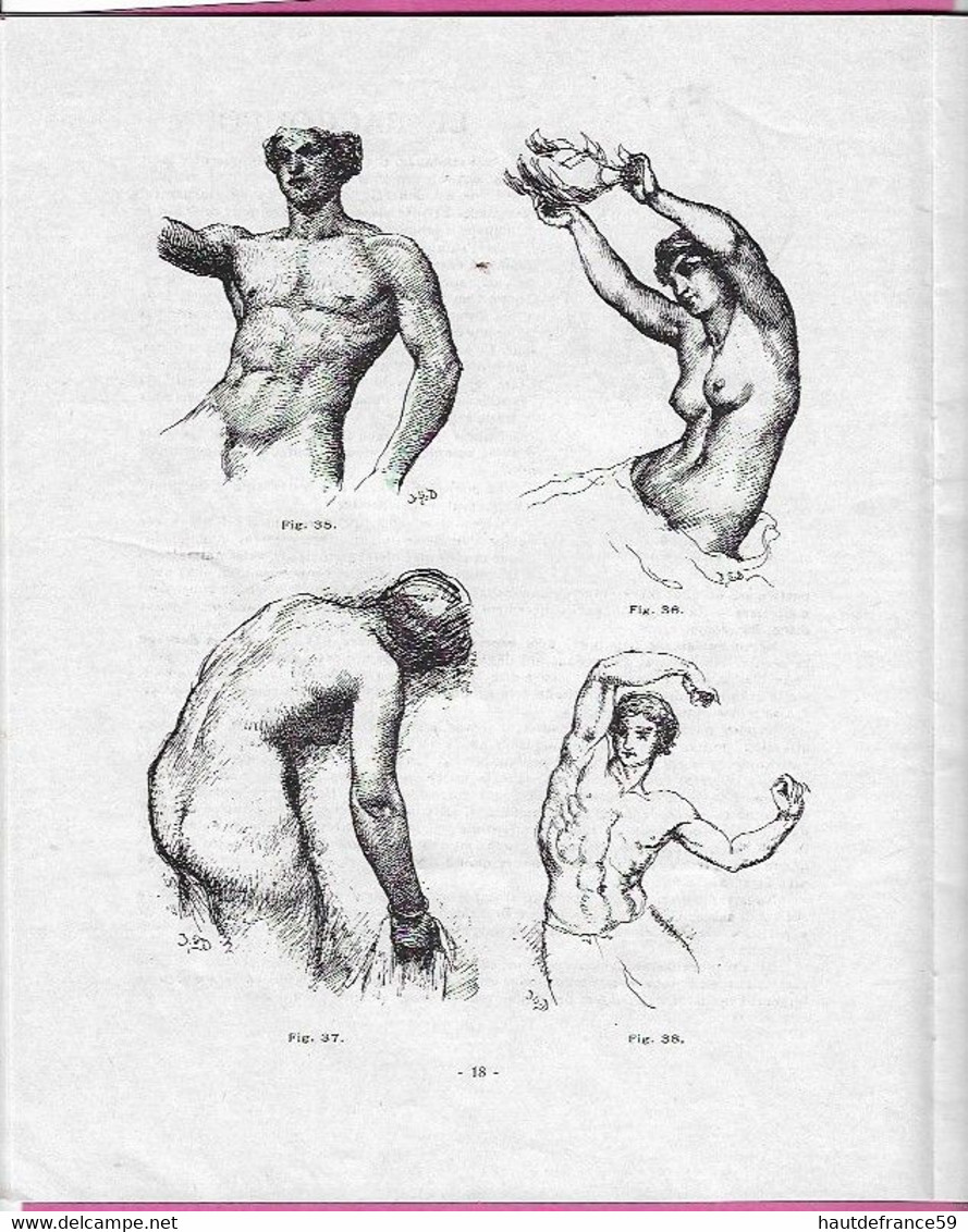 Enseignement Du Dessin COURS A.B.C  Gottschalk 1927 L'ANATOMIE Init étude Du Nu ,les Animaux Dessins Schémas     . - Autres Plans