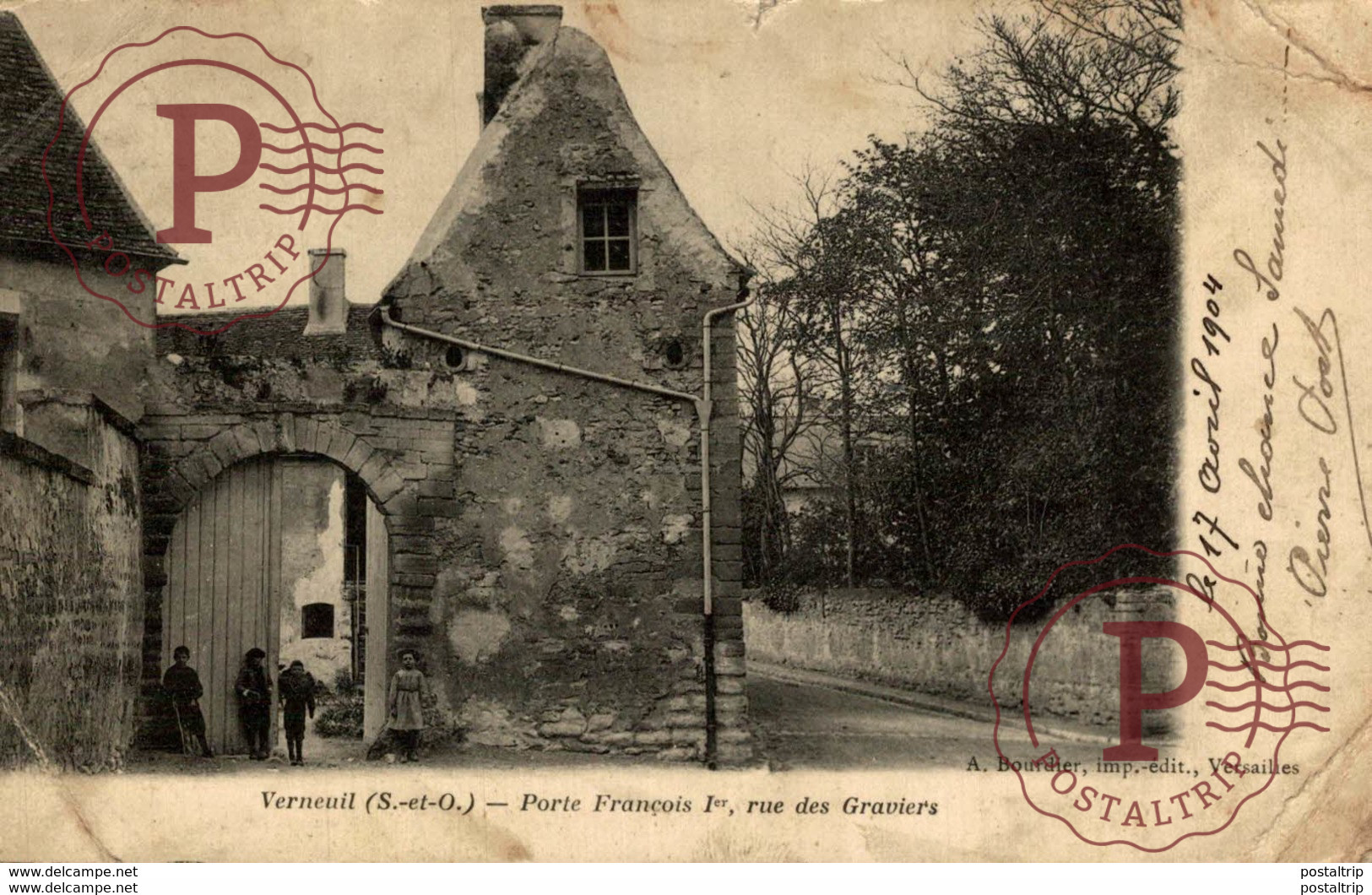 78 VERNUIL - PORTE FRANÇOIS 1ER, RUE DES GRAVIERS - Verneuil Sur Seine