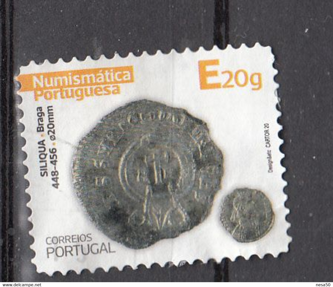 Portugal 2020 Mi Nr 4611, Munt, Coin - Used Stamps