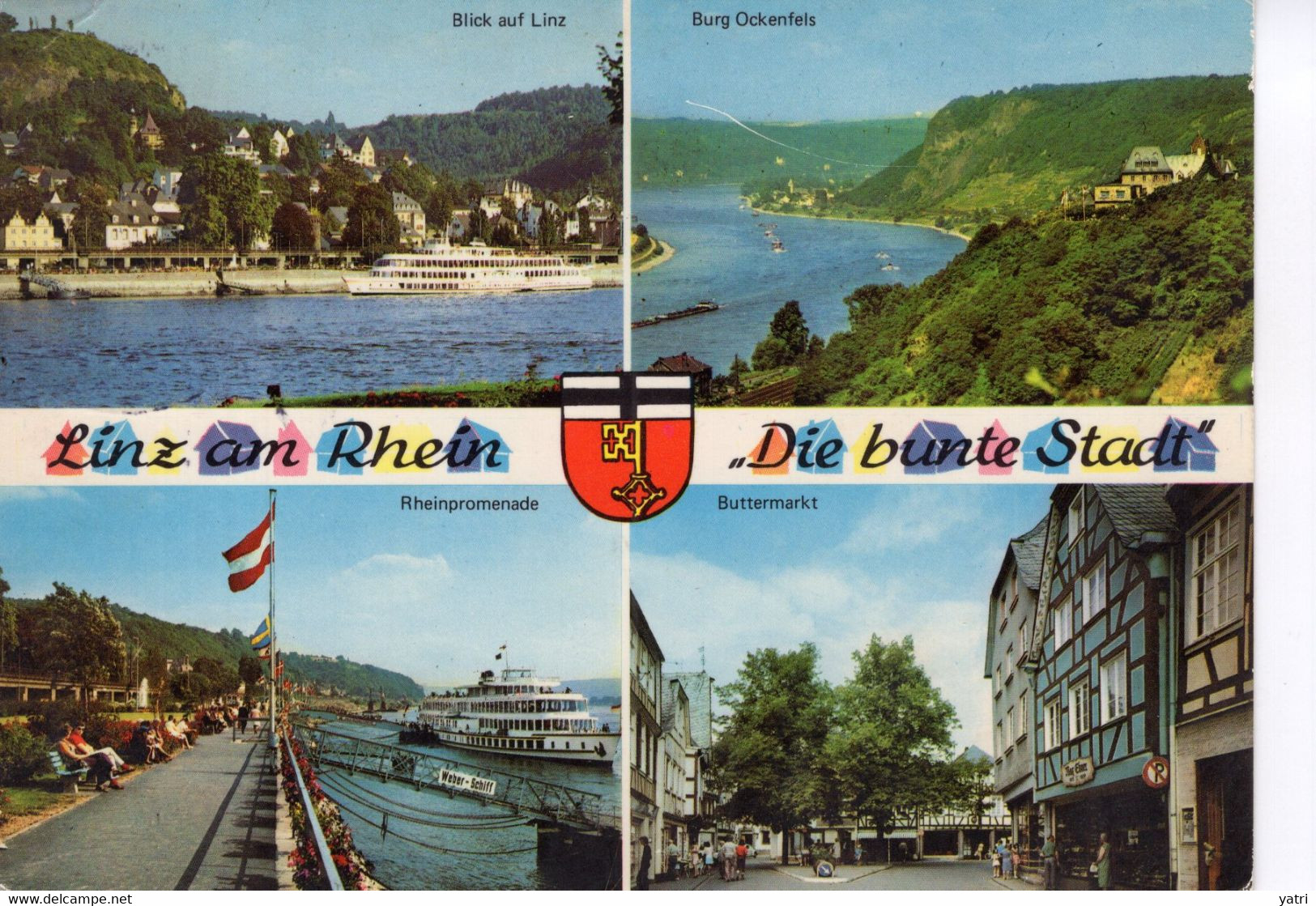 Linz Am Rhein (viaggiata, 1973) - Linz A. Rhein