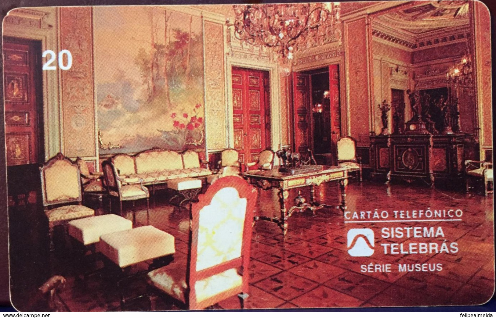 Phone Card Manufactured By Telebras In 1996 - Series Museums - Museum Of The Republic Of Rio De Janeiro - Venetian H - Cultural