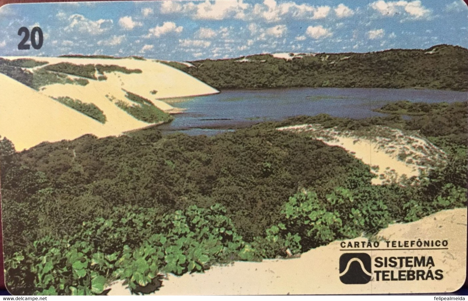 Phone Card Manufactured By Telebras In 1996 - View Of Lagoa De Genipabu - Natal - Rio Grande Do Norte - Brazil - Landscapes