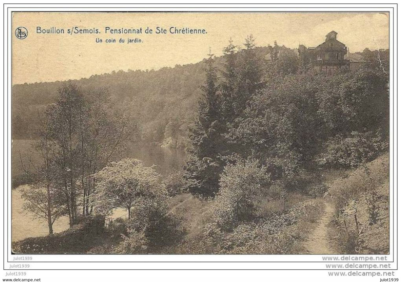 BOUILLON ..-- CHATEAU  MARIQUE . Pensionnat . Jardin . 1934 Vers MEZIERES ( Mr Mme TASSOT ) . Voir Verso . - Bouillon