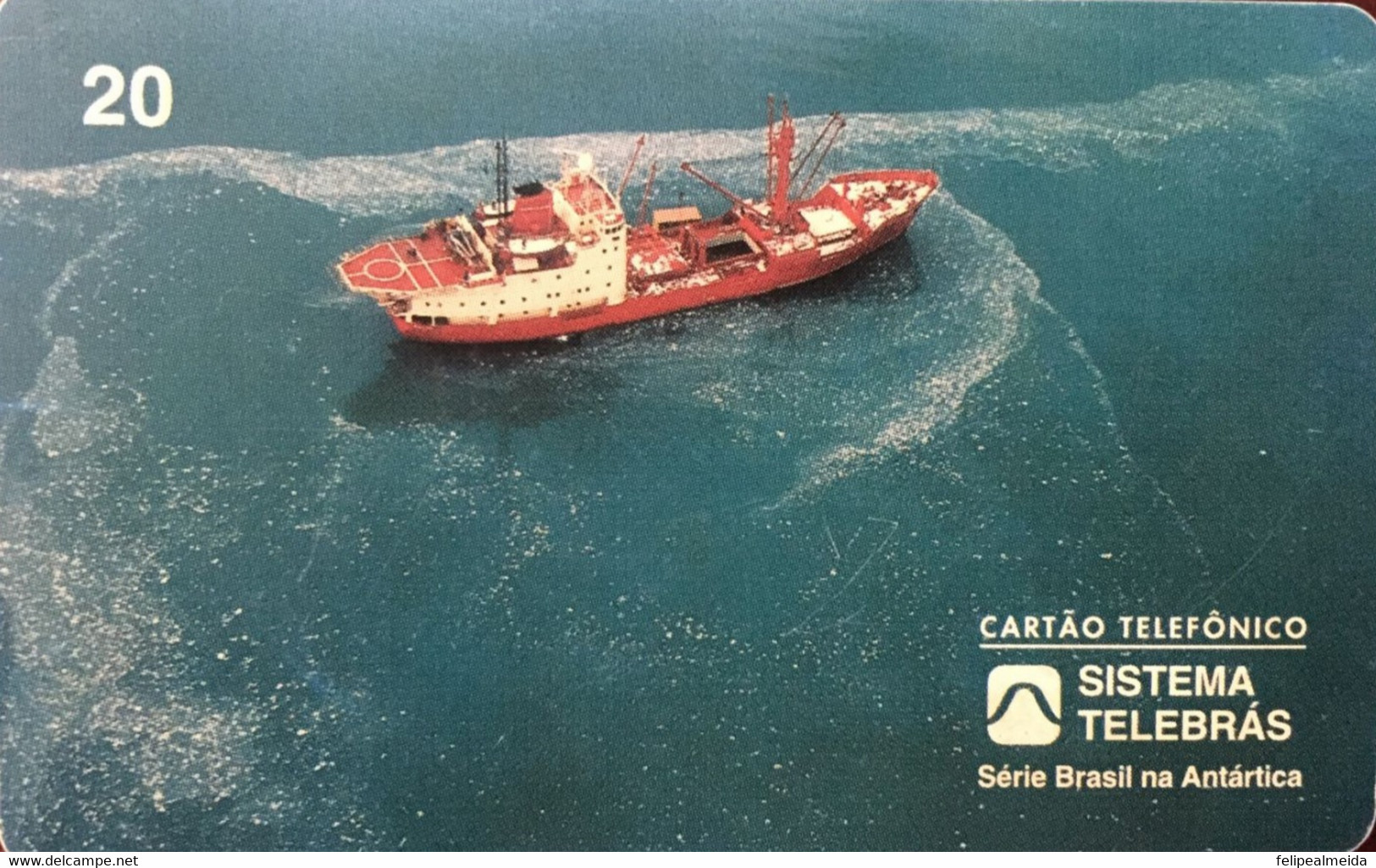 Phone Card Manufactured By Telebras In 1998 - Brazil In Antarctica - Oceanographic Support Ship Barão De Tieffé - Boten