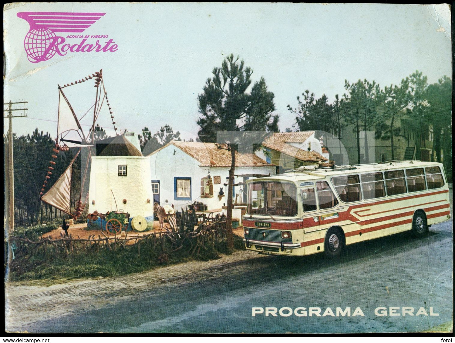 1969 PROGRAMA VIAGENS RODARTE AUTOCARRO BUS LEYLAND PORTUGAL CATALOGO - Europe