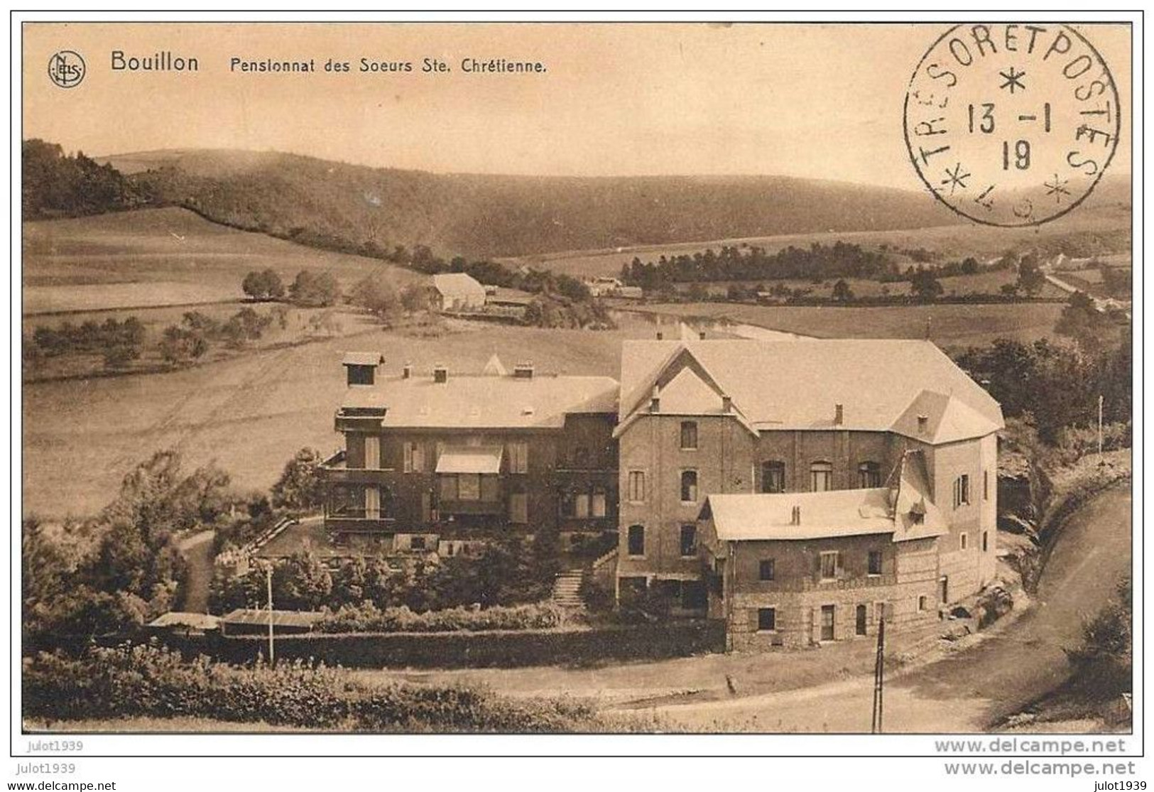 BOUILLON ..-- CHATEAU  MARIQUE . MILITARIA . 1919 De SEDAN Vers PARIS ( Mr CARRIERE , Comédie Française ) . Voir Verso . - Bouillon