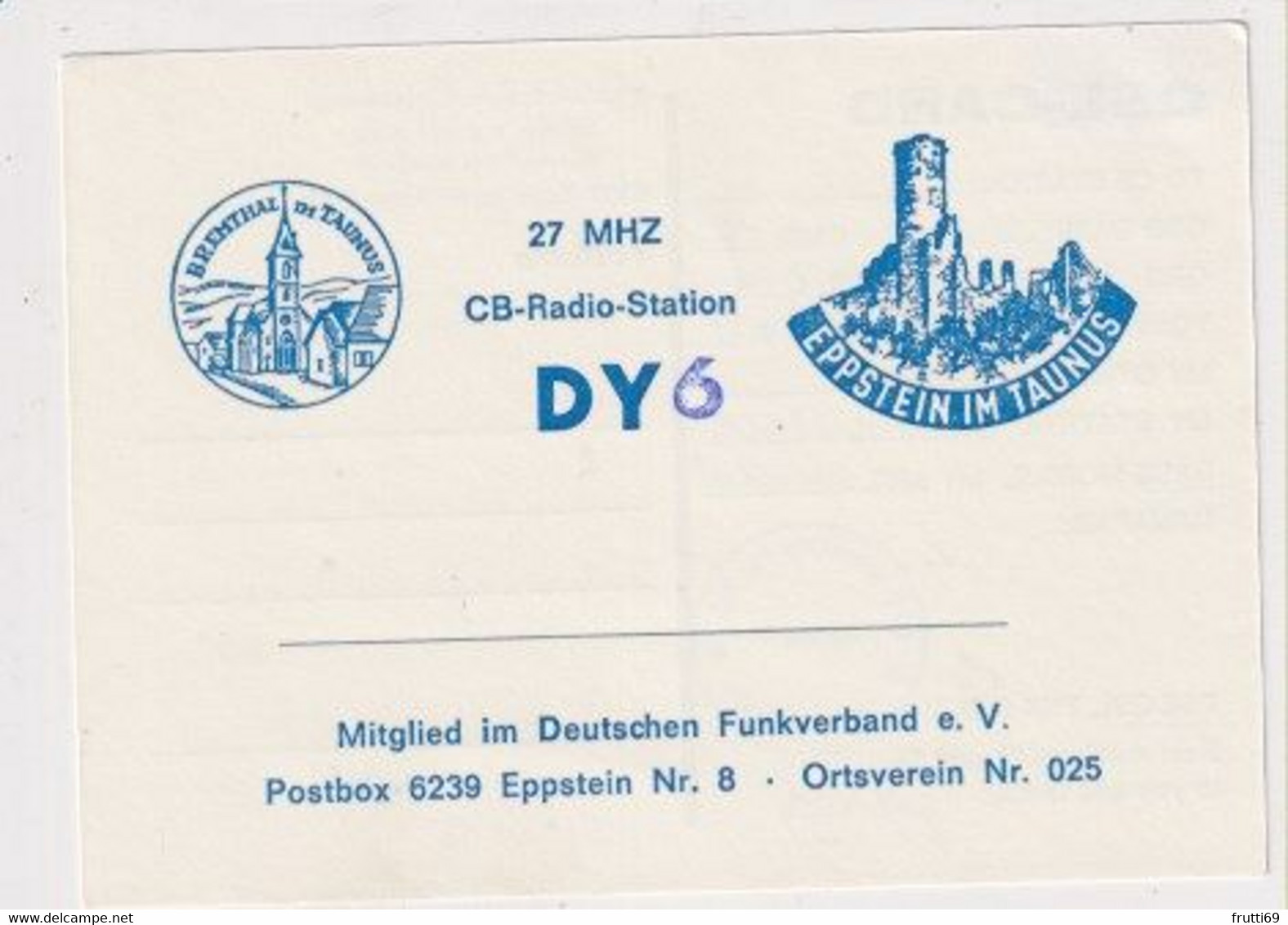 AK 037276 QSL - Germany - Eppstein - Radio