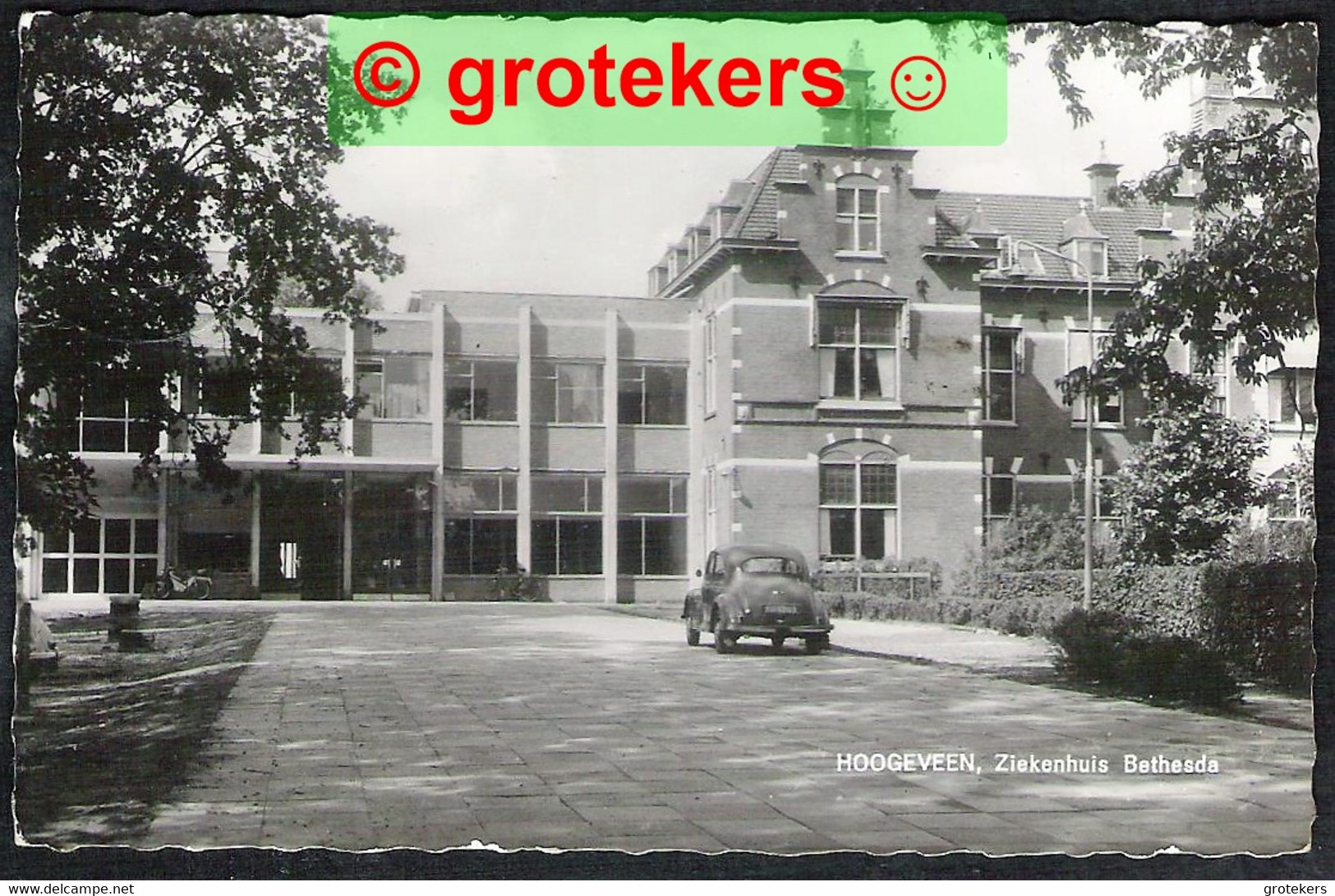 HOOGEVEEN Ziekenhuis Bethesda 1965 Leuke Classic Car MORRIS Plate ND-62-03 - Hoogeveen